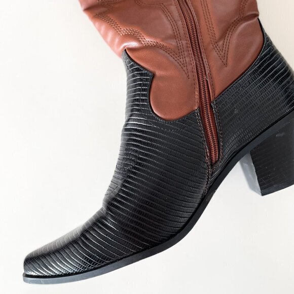 Two-Toned Western Boots - Picture 5 of 10